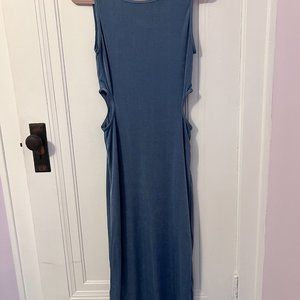 Charlie Holiday Blue Shimmer Dress Size 8